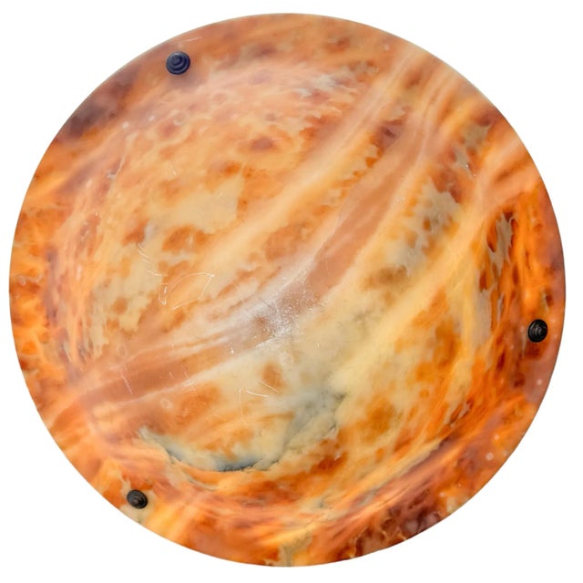 Art Nouveau Alabaster Pendant Light, 1900s For Sale - Image 5 of 9