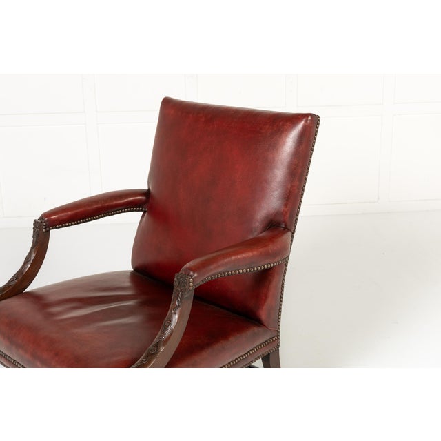 18th Century English Mahogany Gainsborough Chair For Sale - Image 3 of 10