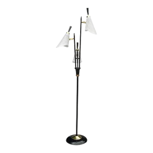 Mid-Century Modern 3-Light Cone Shade Floor Lamp