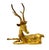 Metal Pair of 1960s Brass Stag Deer For Sale - Image 7 of 9