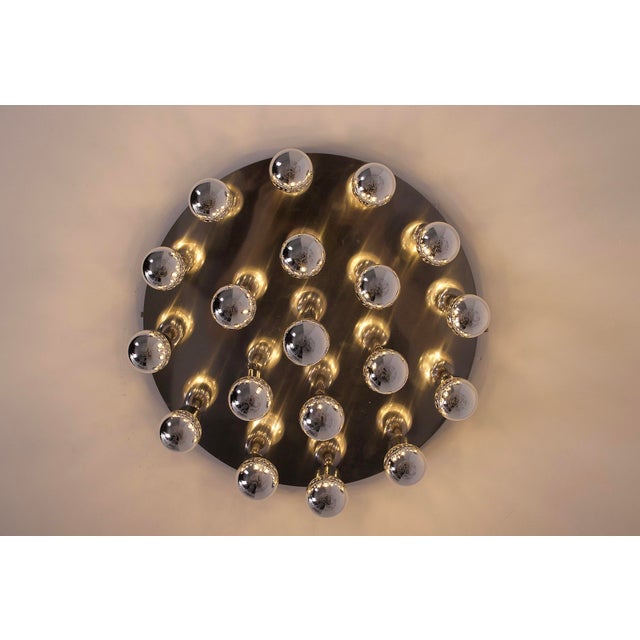 Atomic Ceiling Light in the style of Sciolari, 1970s For Sale - Image 7 of 9