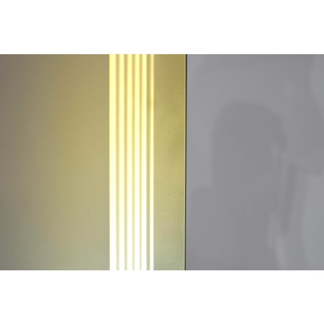 Vintage Italian Square Glass Mirror, 1970s For Sale - Image 4 of 14