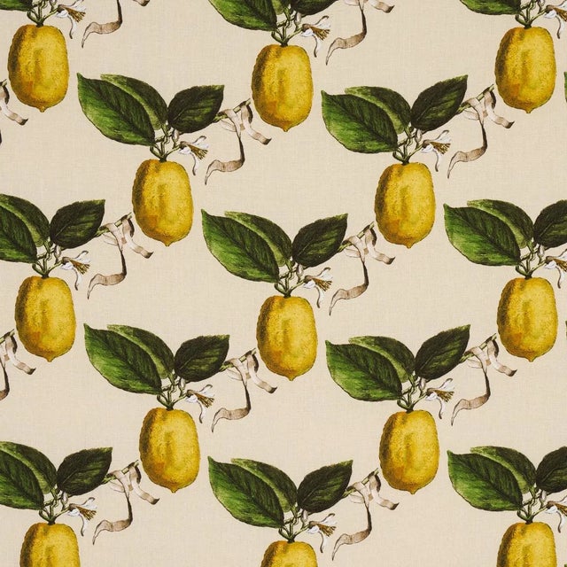 Not Yet Made - Made To Order Sample - Schumacher x Johnson Hartig Le Citron Fabric in Natural For Sale - Image 5 of 5