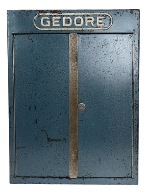 Vintage Industrial Metal Wall Mounted Tool Storage Cabinet, 1950s