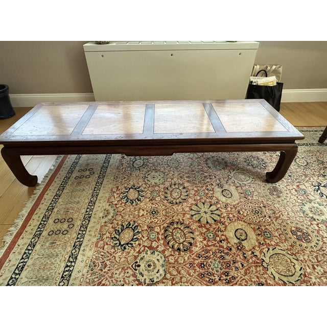 Mid-Century Modern Michael Taylor for Baker Furniture Far East Collection Chinoiserie Walnut Coffee Table, 1960s For Sale - Image 3 of 9