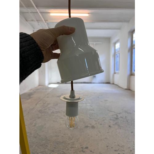 Glass White Glass Pendant Lamp by Sidse Werner for Holmegaard For Sale - Image 7 of 11