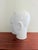 Vintage Display Head in Glazed Porcelain, 1970s For Sale - Image 3 of 7
