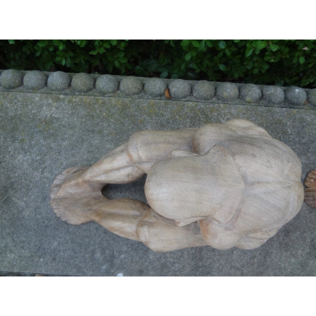 Set of Asian Carved Zen Figures For Sale - Image 9 of 13