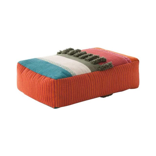 Alexandra Color Down Pouf by Sandra Figuerola For Sale - Image 6 of 9