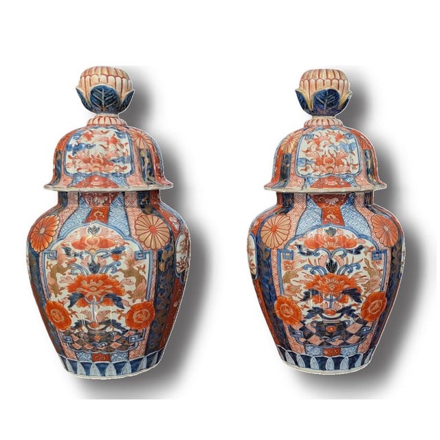 Meiji Imari Potiches, Japan, Set of 2 For Sale - Image 11 of 11