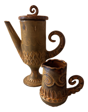 Ceramic Service by Huguette Bessone for Vallauris, France, 1960s