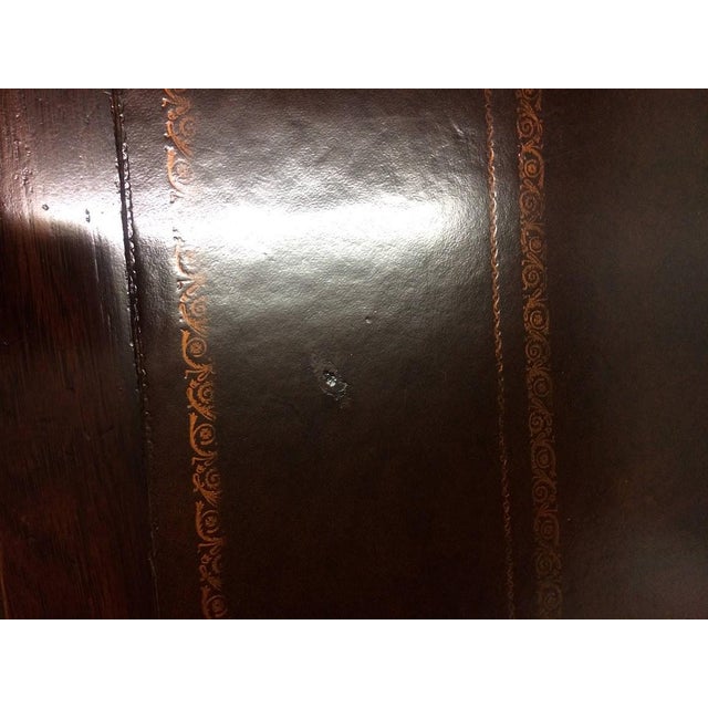 1990s Vintage Executive Desk, Leather Top Desk, Century Furniture For Sale - Image 5 of 11