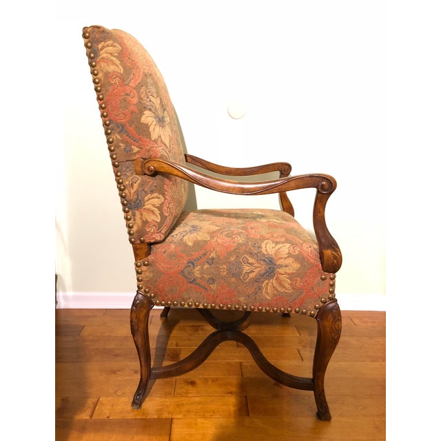 Baroque 19th Century Baroque Style Italian Walnut Armchair For Sale - Image 3 of 5