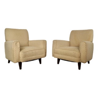 1950’s Mid-Century Modern Jens Risom Styls Lounge Chairs - A Pair For Sale