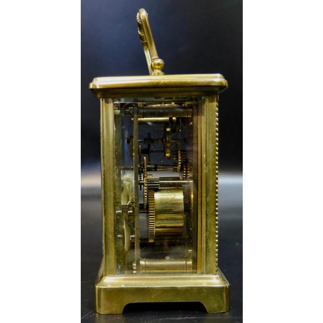 French Vintage 19th Century French Carriage Clock For Sale - Image 3 of 7