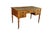 Victorian Antique 19th C. English Regency Maple & Oak Tooled Leather Top Partner's Desk For Sale - Image 3 of 18