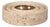 Italian Round Travertine and Copper-Toned Metal Ashtray, 1970 For Sale