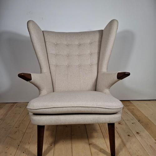 Mid-Century Danish Papa Bear Chair by Svend Skipper For Sale - Image 3 of 11