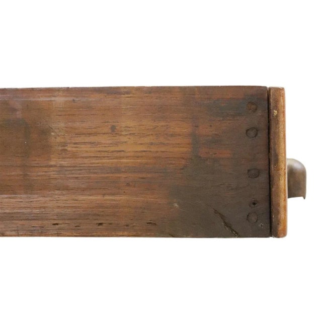 Antique French Provincial Fruitwood Farmhouse Table For Sale In Denver - Image 6 of 12