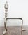 2000 - 2009 Pair of Brass Fireplace Andiron Set in Silver Antique Finish For Sale - Image 5 of 7