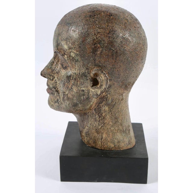 John Davies (Cheshire, 1946), British sculptor. Bronze sculpture head Unique cast (1/1) This was shown at Marlborough Fine...