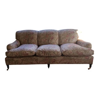Floral George Smith Signature Sofa For Sale