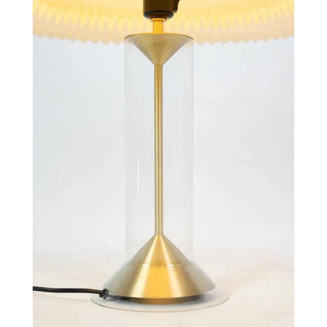 Metal Brass Table Lamp Model 303b by Aage Petersen for Le Klint, 1960s For Sale - Image 7 of 9