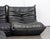 Michel Ducaroy (French, 1925-2009) for Ligne Roset "Togo" Black Leather Upholstered Modular Sofa, in four pieces with...