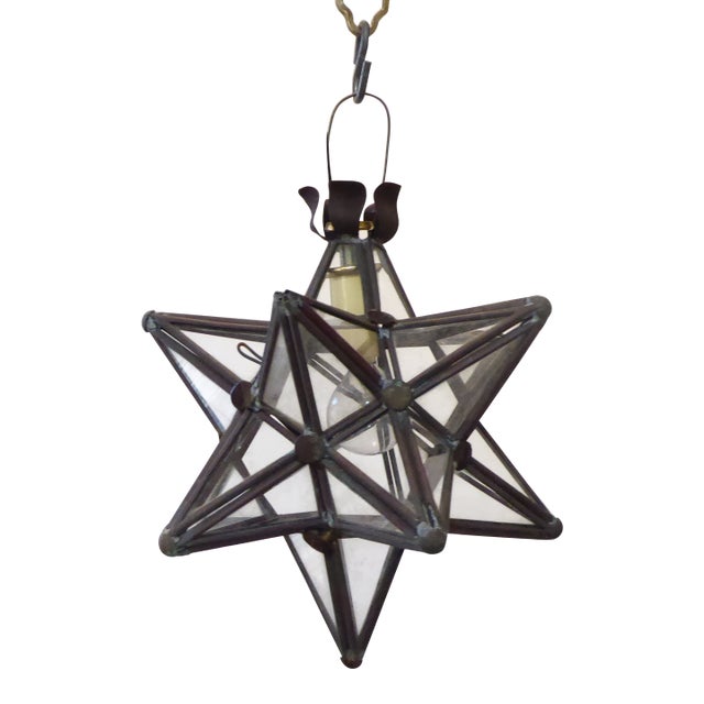Vintage Copper Star Light For Sale