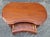 Mid-Century Modern Refinished Vintage Kidney-Shaped Mahogany Accent Table For Sale - Image 3 of 7