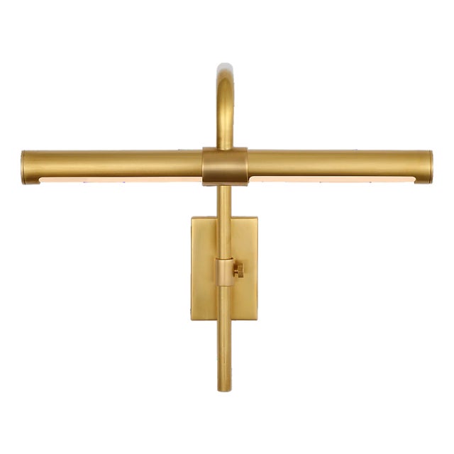 Kidd 9" Frame Mount Picture Light in Hand-Rubbed Antique Brass Designer: Thomas O'Brien Finish: Hand-Rubbed Antique Brass...