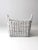 Farmhouse Vintage Large White Storage Basket For Sale - Image 3 of 13