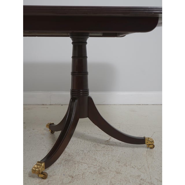 Stickley Stickley Mahogany Double Pedestal Dining Table For Sale - Image 4 of 18