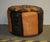 Vintage Tan & Brown Leather Footstool, 1960s For Sale - Image 15 of 17