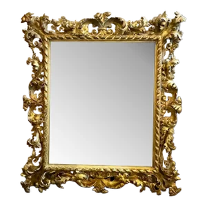 19th Century Italian Giltwood Florentine Frame