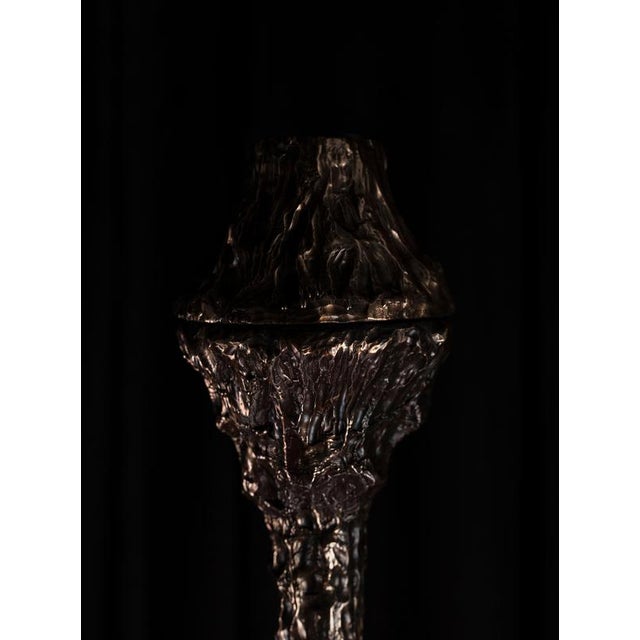 LV-426 Balanced Pendant Light in Patinated Cast Bronze by William Guillon For Sale - Image 12 of 18