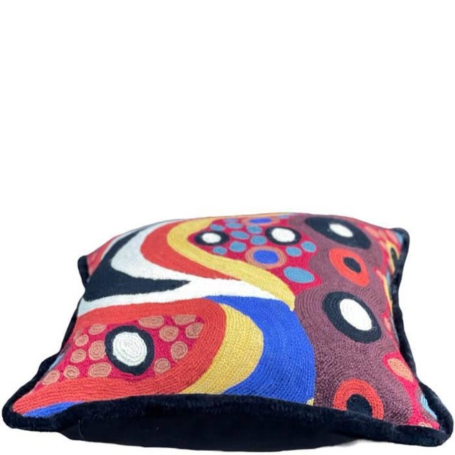 Contemporary Nalini Cushion by Sohil Design For Sale - Image 3 of 7