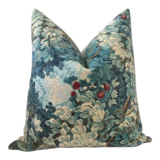 Contemporary Scalamandre Marly in Blue Down-Filled Pillows-1 22" Single Pillow For Sale