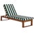 Spritely Home Sophie Chaise Lounge, Natural/Green Stripe For Sale - Image 4 of 12