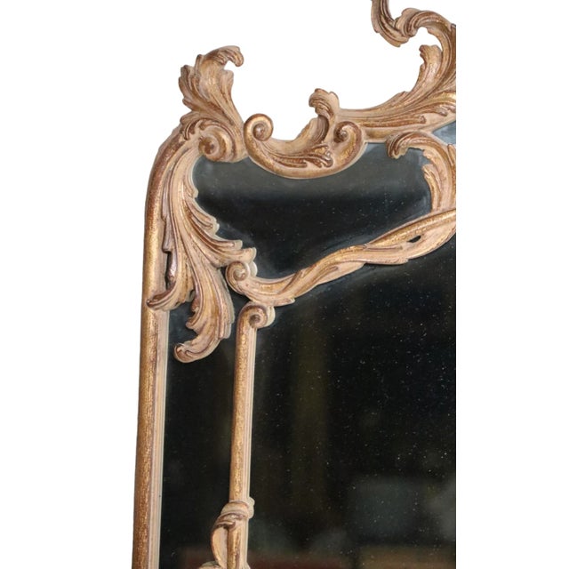 Wood Pr. Carved Wood Rococo Style Gilt Framed Mirrors Made in Italy Late 20th C. For Sale - Image 7 of 13