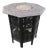 Anglo-Indian Carved Rosewood Folding Table with Floral Inlay For Sale