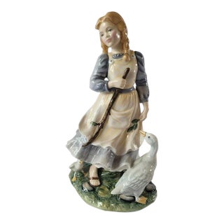 Royal Doulton the Goose Girl Hn2419 Figurine Ornament Figure Numbeered 971 Coa For Sale