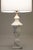 Neoclassical Neoclassical Urn Carved Grapes Leaves Carrara Marble Brass Table Lamp 1930's Italy For Sale - Image 3 of 13