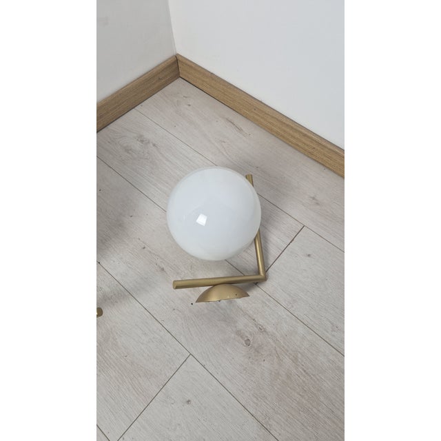 Early 21st Century Vintage LC Wall Lamp in Brass with Glass Sphere by Michael Anastassiades for Flos, 2010s For Sale - Image 5 of 5