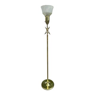 Brass 1950's Rembrandt Star Floor Lamp For Sale