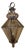 Large Antique Hanging Lantern in Glass and Brass, 1890s For Sale