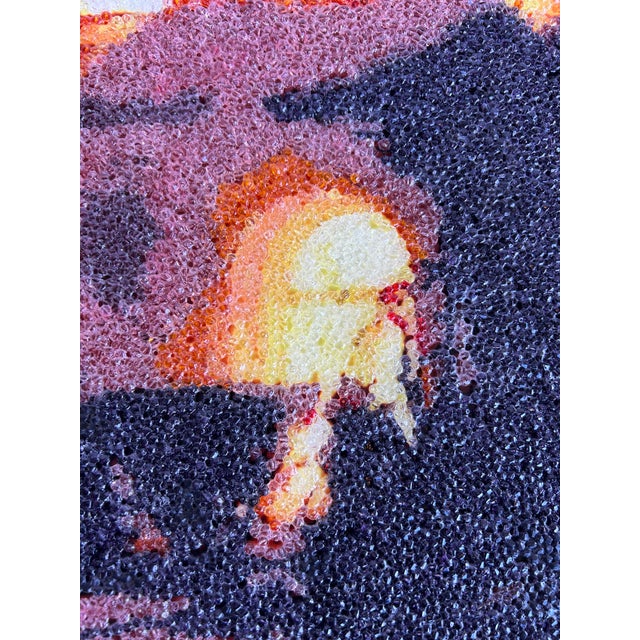 Abstract Shonagh Adelman Mixed Media Painting "House on Fire", 2011 For Sale - Image 3 of 9