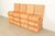 A gorgeous set of four sculptural Organic Modern pencil reed rattan bar stools In the manner of Gabriella Crespi Italy,...