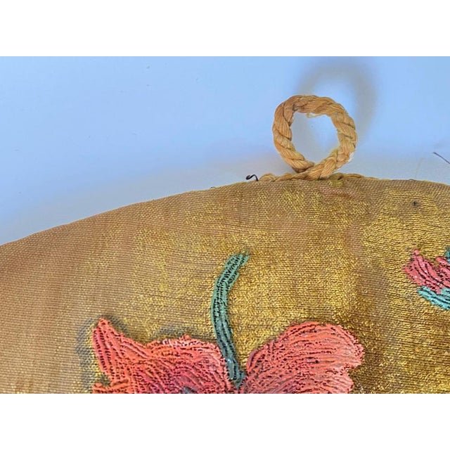 19th Century Wall Letter Holders in Embroidery, Set of 2 For Sale - Image 4 of 17