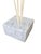 Mid-Century Modern Vintage Flower Sculpture With White Marble Base For Sale - Image 3 of 6
